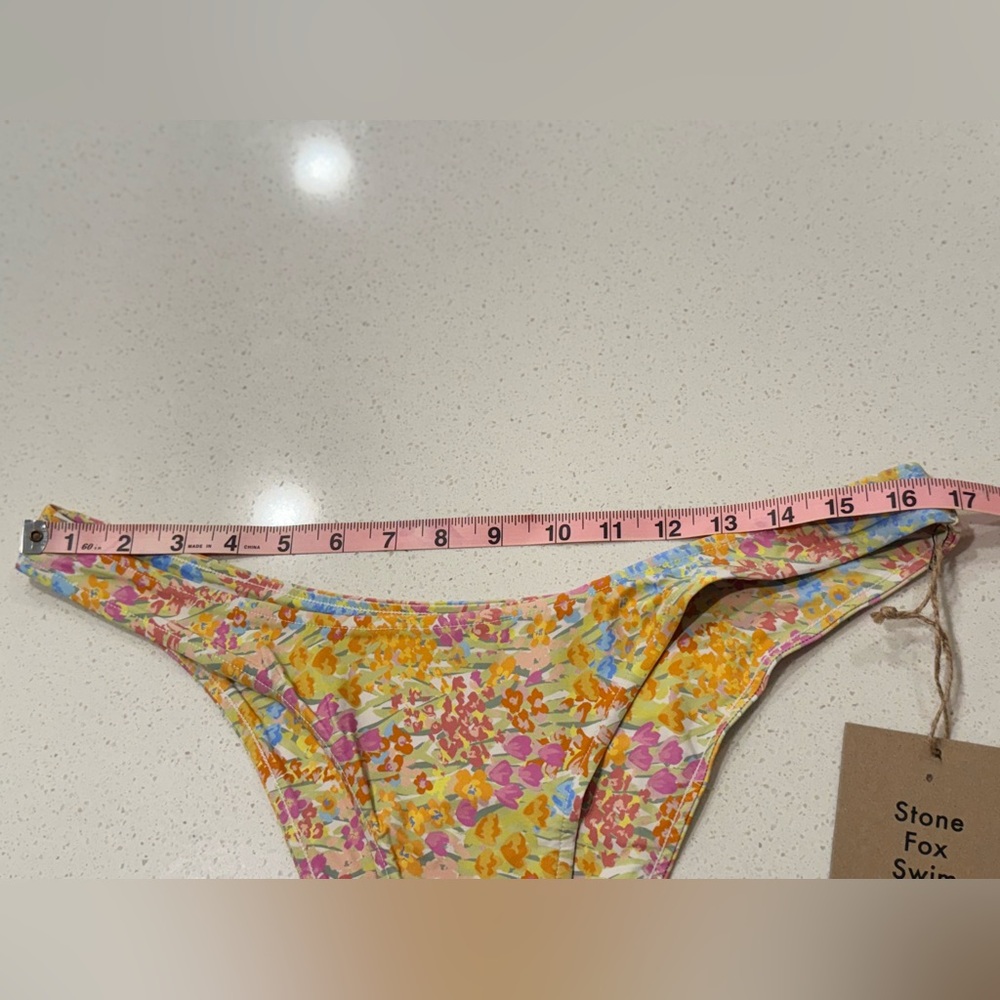 NWT Stone Fox Swim Luka Bikini Bottom in Flower Fields Print Size XL - Picture 5 of 10